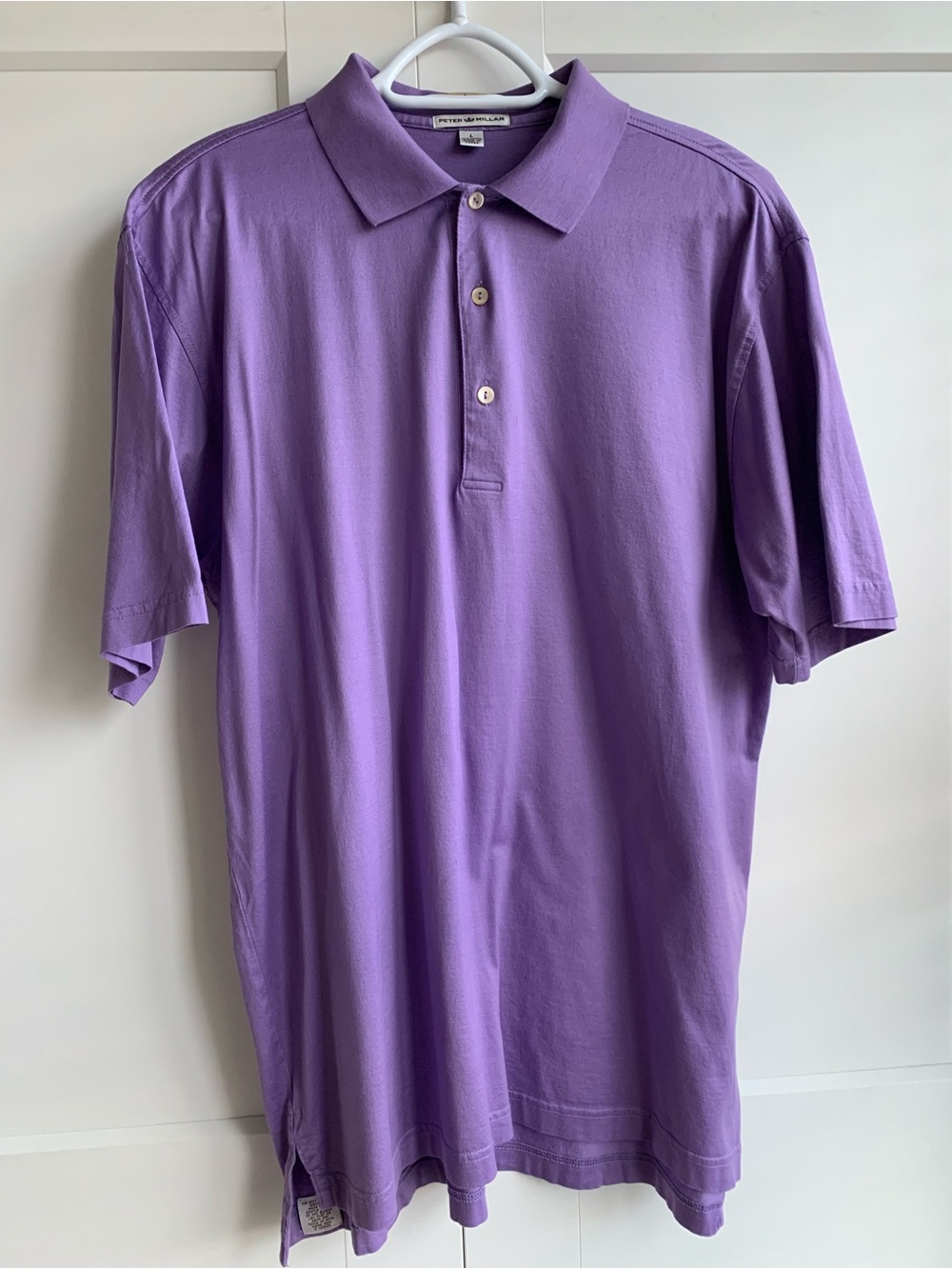Peter Millar  Men's Lavender Polo golf shirt Shirt size L